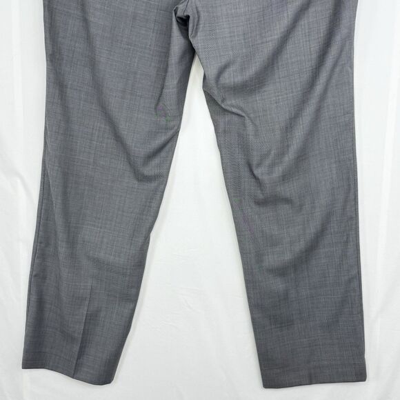 Michael Kors Mens Classic fit Wool Dress Pants 38w/30L Grey Solid NaturalStretch - Picture 11 of 16